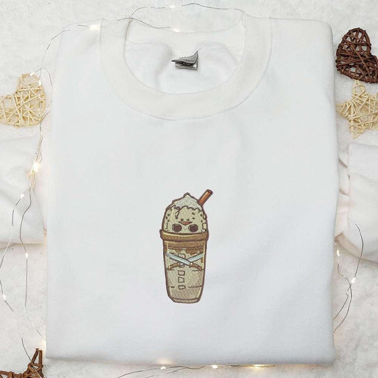 Horror Latte Embroidered Shirt Halloween Embroidered Shirt Best Halloween Gifts for Family 1