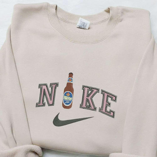 Labbat Beer x Nike Embroidered Sweatshirt Nike Inspired Embroidered Shirt Best Gift for Him