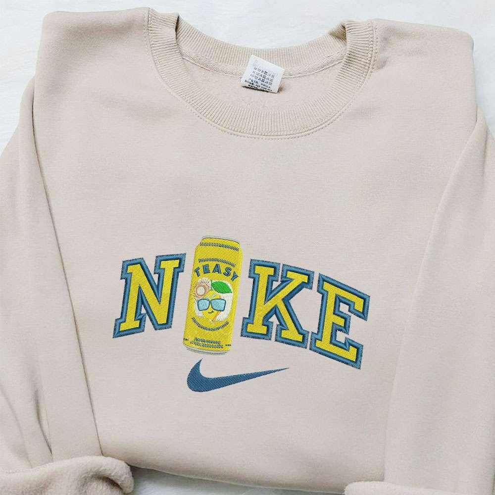 Teasy x Nike Embroidered Shirt Favorite Drink Embroidered Shirt Custom Nike Embroidered T shirt