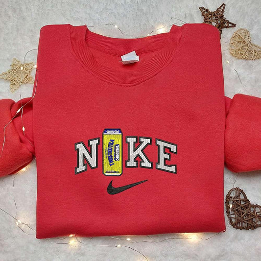 Twisted Tea Can x Nike Embroidered Shirt Favorite Food And Drink Embroidered Hoodie Nike Inspired Embroidered Sweatshirt