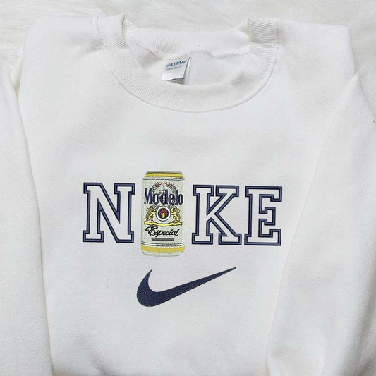 Nike x Modelo Especial Embroidered Shirt Favorite Drink Embroidered Shirt Nike Inspired Embroidered Shirt