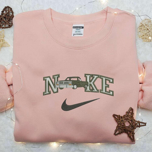 Truck Dodge x Nike Embroidered Hoodie Nike Inspired Embroidered Shirt Best Birthday Gift Ideas