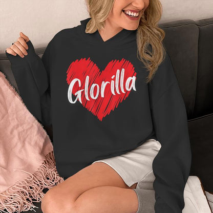 Glorilla Personalized Name I Love Glorilla Heart Vintage Unisex Hoodie