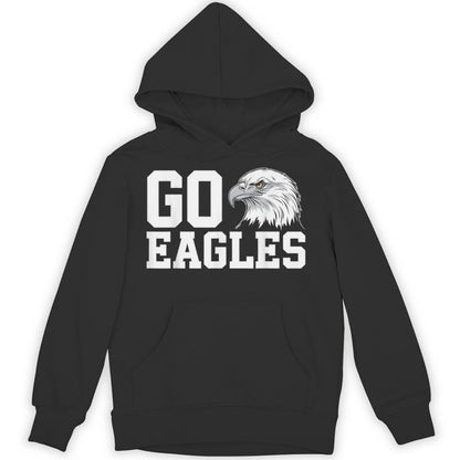Go Eagles Mascot Bird Graphic Fan Apparel Unisex Hoodie