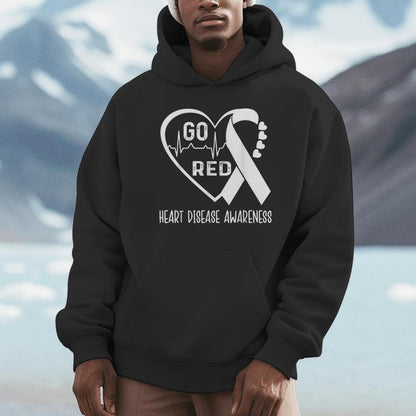 Go Red February American Heart Health Month Awareness Unisex Hoodie