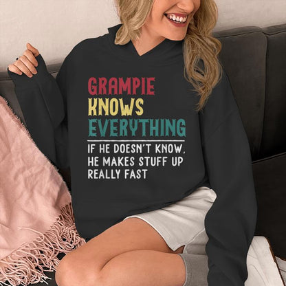 Grampie Know Everything Father's Day For Grandpa Unisex Hoodie