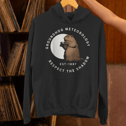 Groundhog Meteorology Respect The Shadow Groundhog Day Unisex Hoodie
