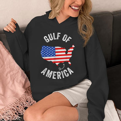 Gulf Of Usa America Gulf Of Mexico Usa Flag Map July 4 Unisex Hoodie