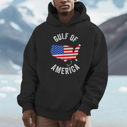 Gulf Of Usa America Gulf Of Mexico Usa Flag Map July 4 Unisex Hoodie