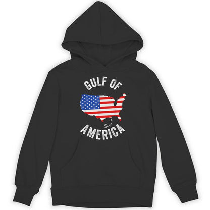 Gulf Of Usa America Gulf Of Mexico Usa Flag Map July 4 Unisex Hoodie