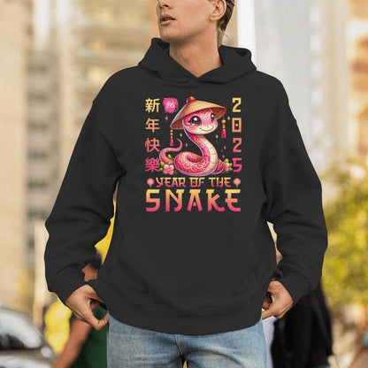 Happy Chinese New Year 2025 Year Of The Snake 2025 Unisex Hoodie