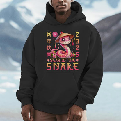 Happy Chinese New Year 2025 Year Of The Snake 2025 Unisex Hoodie