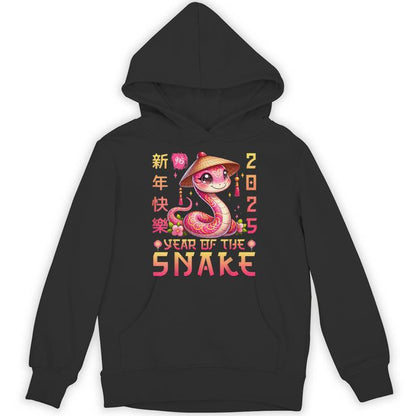 Happy Chinese New Year 2025 Year Of The Snake 2025 Unisex Hoodie