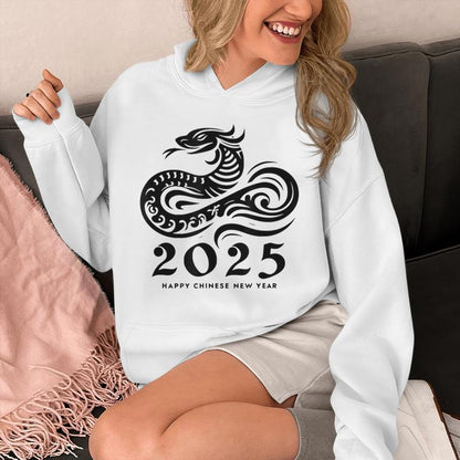 Happy Chinese New Year Of The Snakes 2025 Unisex Hoodie