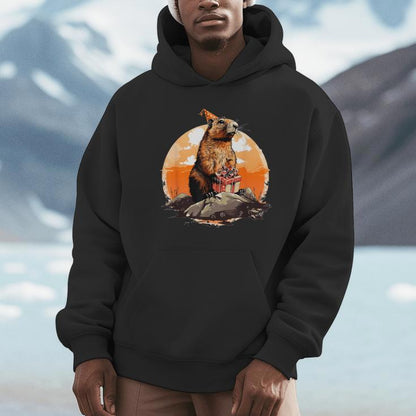Happy Groundhog Day Ground Hog With Birthday Party Unisex Hoodie