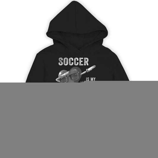 Heart Dab Valentines Day Soccer Player Lover For Boys Unisex Hoodie
