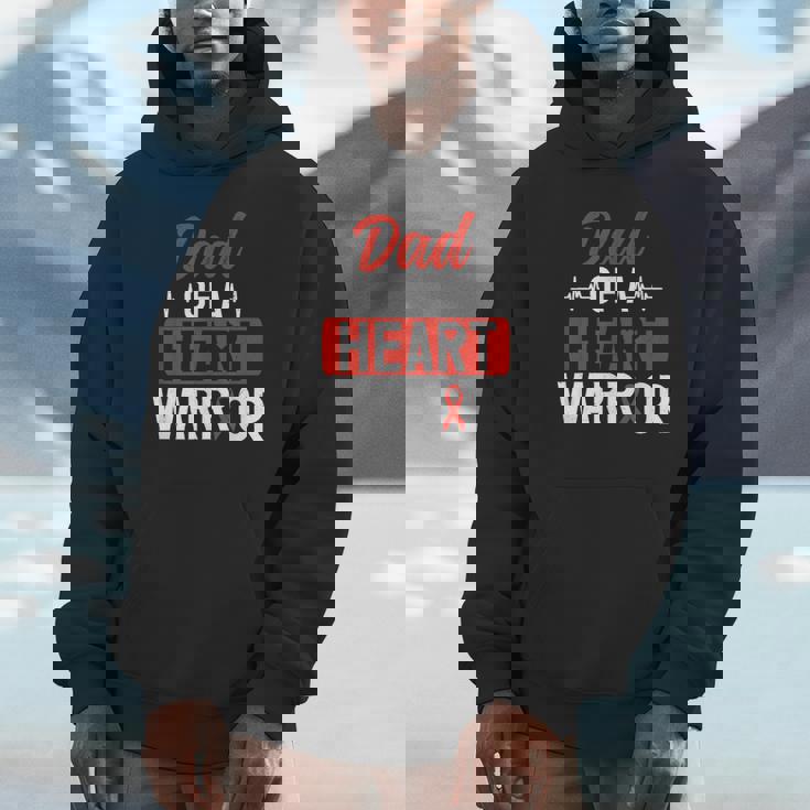 Heart Warrior Dad Chd Congenital Heart Defect Awareness Unisex Hoodie