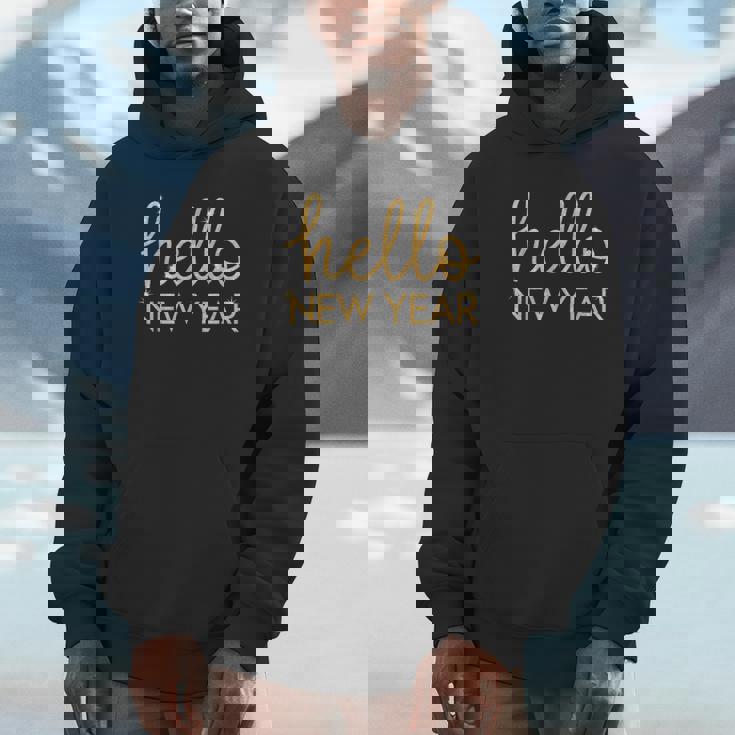 Hello New Year Party Celebration Fun New Year’S Eve Pajama Unisex Hoodie