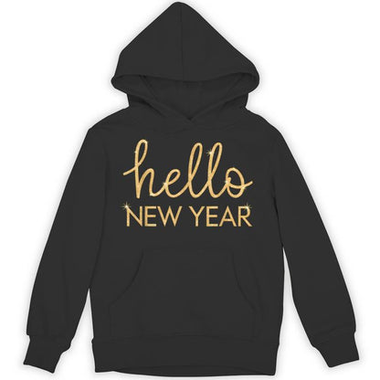 Hello New Year Party Celebration Fun New Year’S Eve Pajama Unisex Hoodie