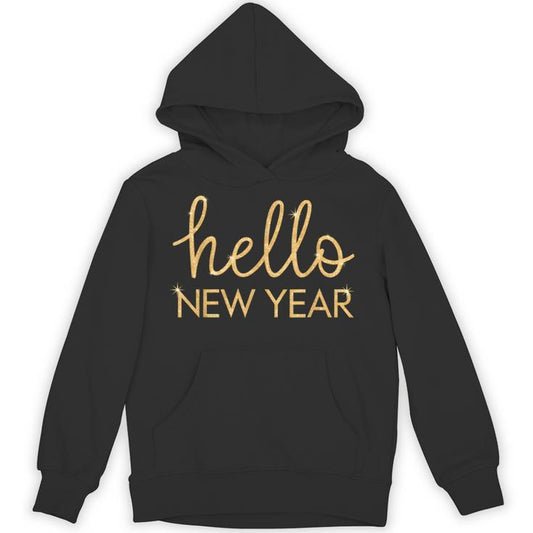 Hello New Year Party Celebration Fun New Year’S Eve Pajama Unisex Hoodie