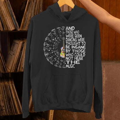 Hippie Guitar And Those Who Were Seen Dancing Peace Unisex Hoodie