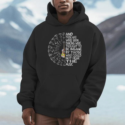 Hippie Guitar And Those Who Were Seen Dancing Peace Unisex Hoodie