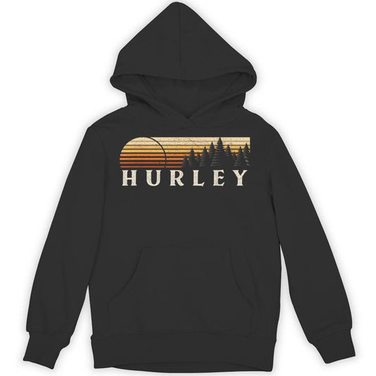 Hurley Va Vintage Evergreen Sunset Eighties Retro Unisex Hoodie