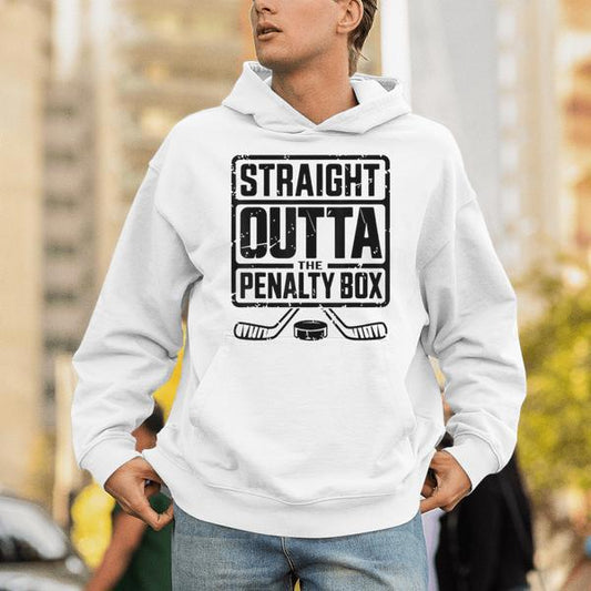 Ice Hockey Player Sport Straight Outta The Penalty Box Unisex Hoodie