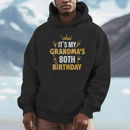 It's My Grandma's 80Th Birthday 1945 80 Years Old Unisex Hoodie