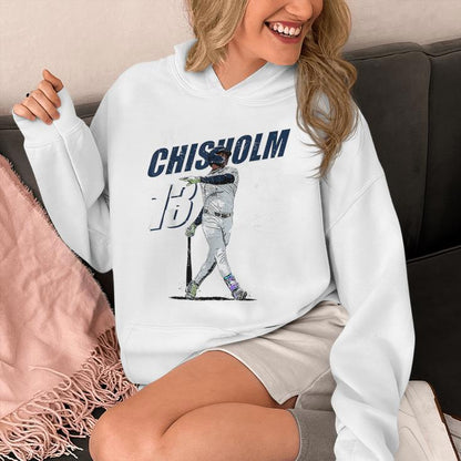 Jazz Chisholm New York Baseball Players Mlbjcm3002 Unisex Hoodie