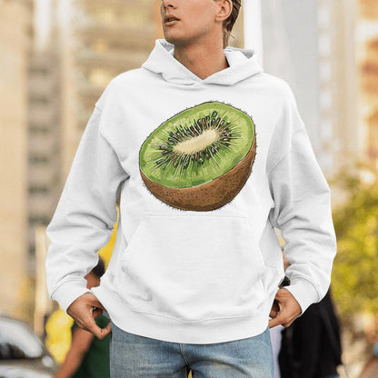 Kiwi Fruit Lovers Y2k Vintage Cute Retro Kiwi Graphic Unisex Hoodie