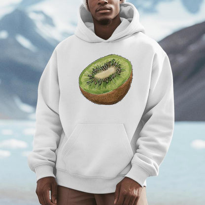 Kiwi Fruit Lovers Y2k Vintage Cute Retro Kiwi Graphic Unisex Hoodie
