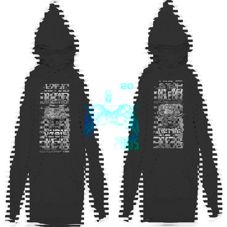 Level 20 Unlocked Awesome Since 2005 20Th Birthday Gaming Unisex Hoodie