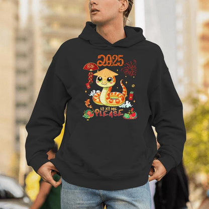Li Xi Me Please Vietnamese Lunar New Year Snake 2025 Tet Unisex Hoodie