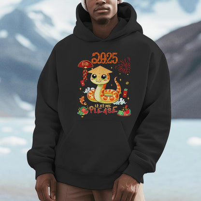 Li Xi Me Please Vietnamese Lunar New Year Snake 2025 Tet Unisex Hoodie