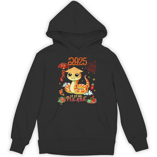 Li Xi Me Please Vietnamese Lunar New Year Snake 2025 Tet Unisex Hoodie