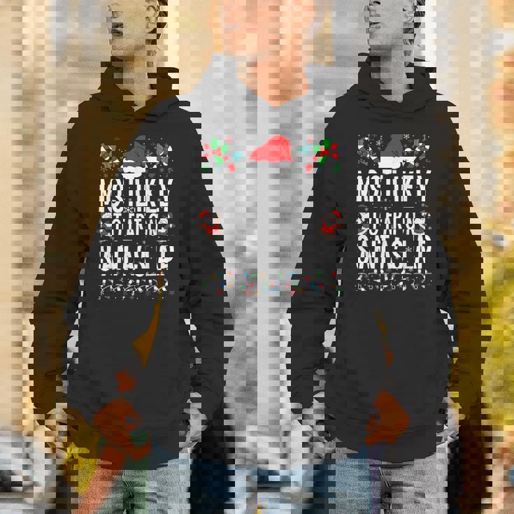 Most Likely To Fart On Santa's Lap Matching Family Xmas Unisex Hoodie