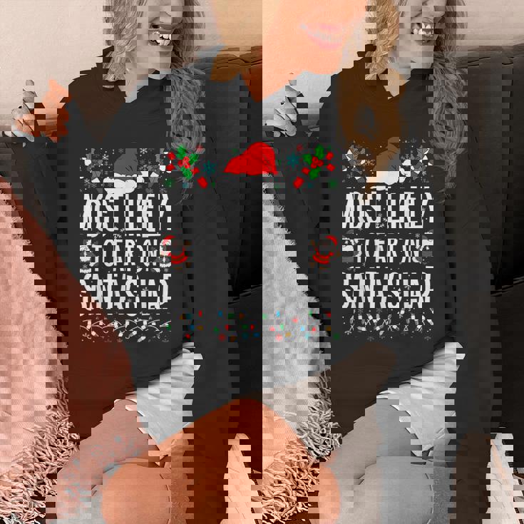 Most Likely To Fart On Santa's Lap Matching Family Xmas Unisex Hoodie