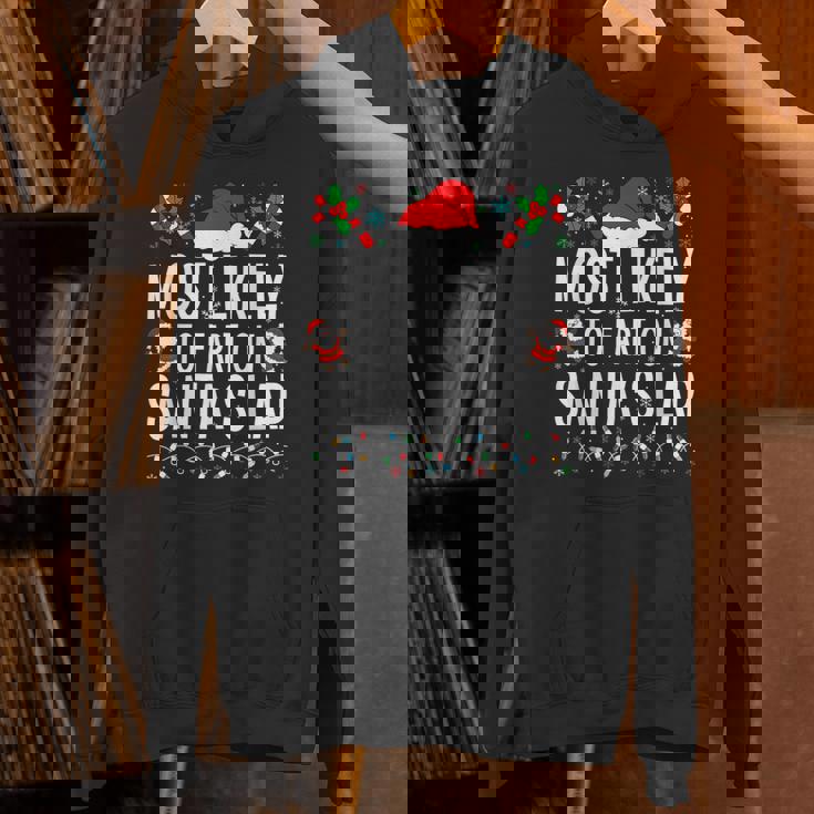 Most Likely To Fart On Santa's Lap Matching Family Xmas Unisex Hoodie