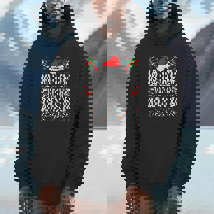 Most Likely To Fart On Santa's Lap Matching Family Xmas Unisex Hoodie