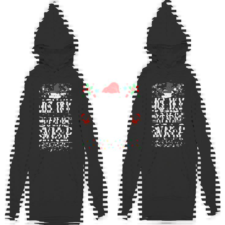 Most Likely To Fart On Santa's Lap Matching Family Xmas Unisex Hoodie
