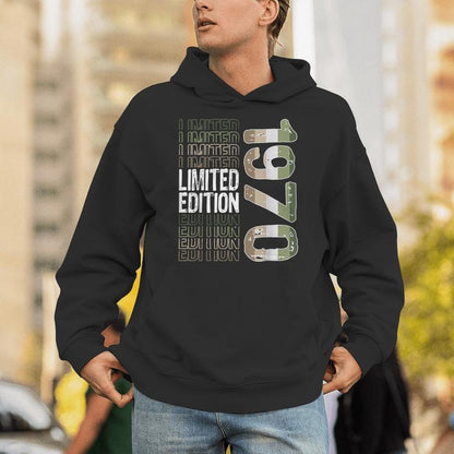 Limited Edition Vintage 1970 Retro Birthday Unisex Hoodie