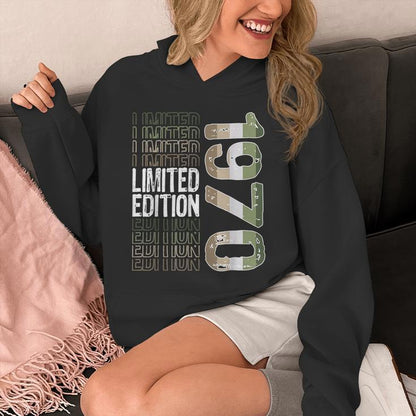Limited Edition Vintage 1970 Retro Birthday Unisex Hoodie