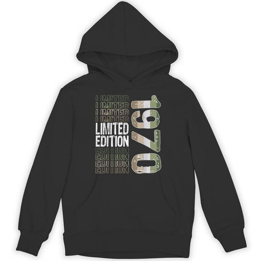 Limited Edition Vintage 1970 Retro Birthday Unisex Hoodie