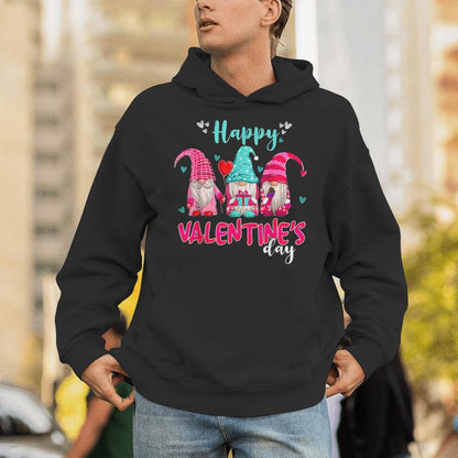 Love Gnomes Happy Valentine's Day Gnome Unisex Hoodie