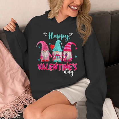 Love Gnomes Happy Valentine's Day Gnome Unisex Hoodie