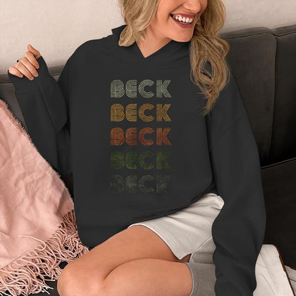 Love Heart Beck Grunge Vintage Style Black Beck Unisex Hoodie