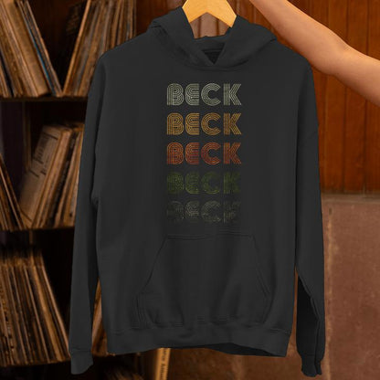 Love Heart Beck Grunge Vintage Style Black Beck Unisex Hoodie
