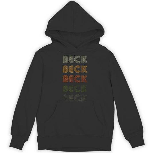 Love Heart Beck Grunge Vintage Style Black Beck Unisex Hoodie