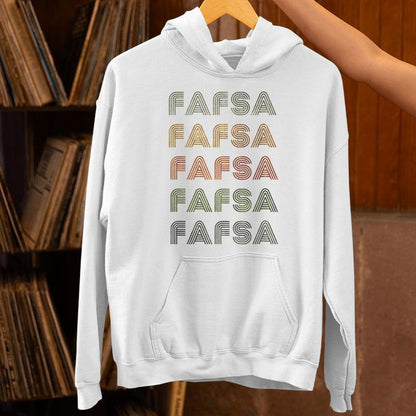 Love Heart Fafsa Grunge Vintage Style Black Fafsa Unisex Hoodie
